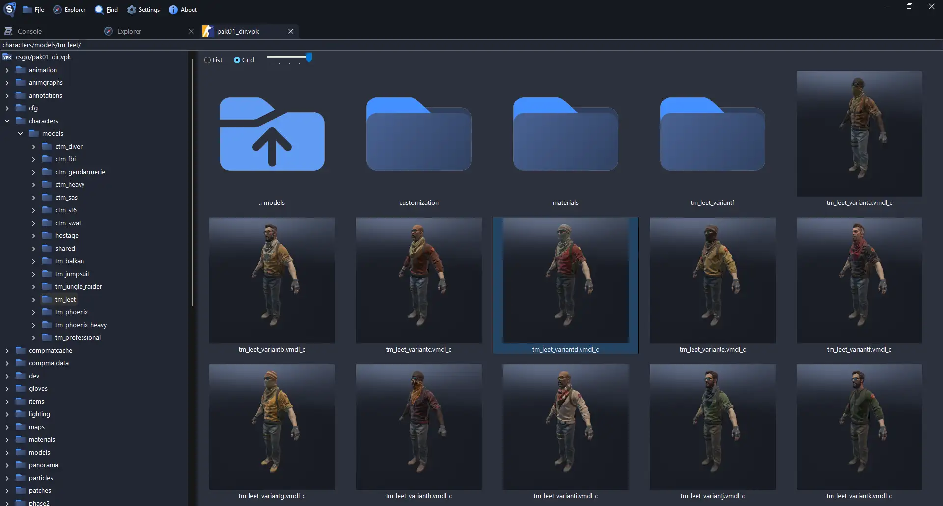 Thumbnail Grid