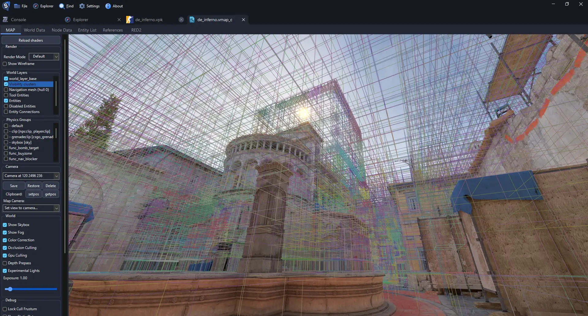 World visibility debug